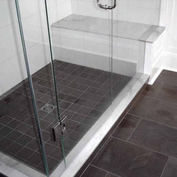dark slate grey bathroom tile ideas